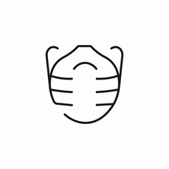 protective face mask icon sign vector