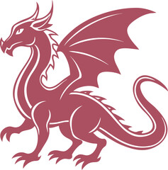red dragon vector illustration