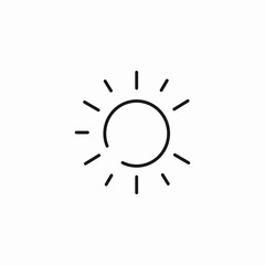 shining sun icon sign vector