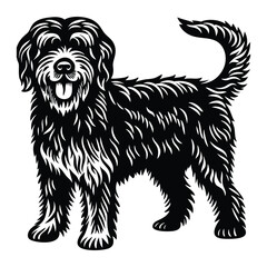 Dachshund dog silhouette vector