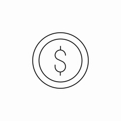 money dollar icon sign vector