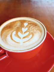 cup of coffee on the table