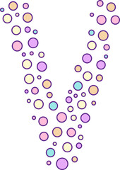 Funky Pastel Dotted Alphabet Letter