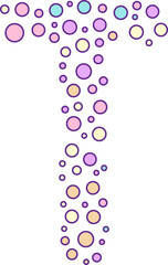 Funky Pastel Dotted Alphabet Letter