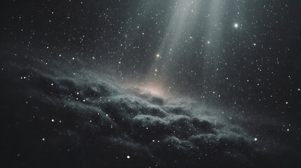 Snowflakes Falling in dark