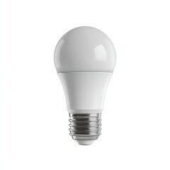 Modern LED Light Bulb on White Background for Eco-Friendly Lighting