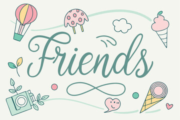 Hand drawn cursive font with soft pastel watercolor texture