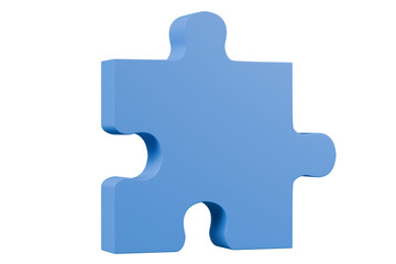 3d jigsaw puzzle pieces icon isolated on transparent white background. Concept of business problems, partnership, development, cooperation and teamwork. idea teamwork financial. 3d render illustration