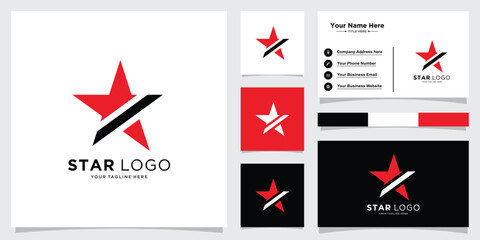 Modern star vector logo template design. Symbol star design concept