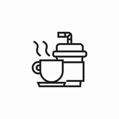 hot cold drinks icon sign vector
