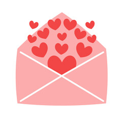 Valentine Envelope Illustration
