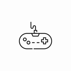 retro game controller icon sign vector