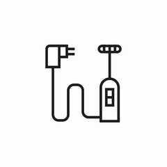 wired device charger icon sign vector