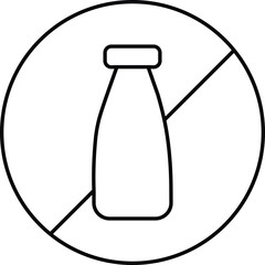 no milk vector icon