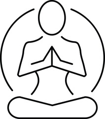 Mix icon for meditation