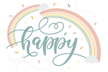Pastel gradient circle banner with rounded sans serif font