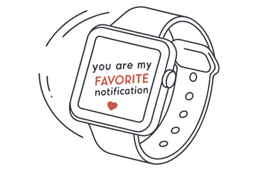 Smartwatch illustration modern digital display design