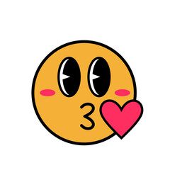 Retro Emoticon Illustration