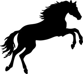 Handdrawn horse silhouette