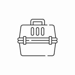 pet travel carrier icon sign vector