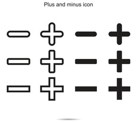 Plus and minus icon