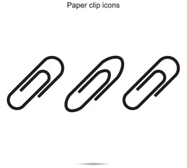 Paper clip icons