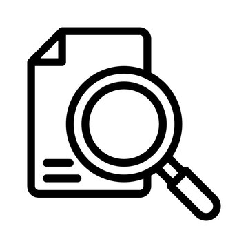 recommend clip art: magnifying glass line icon