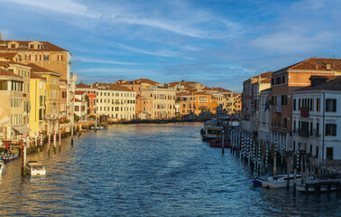 il Canal Grande a Venezia,una bellissima giornata estiva