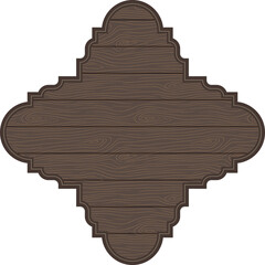 Arabic style wood frame