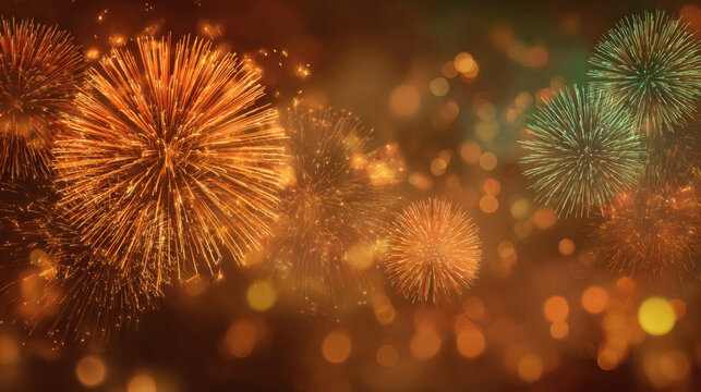 Spectacular Nighttime Fireworks Display A Vibrant Celebration