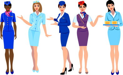 Fototapeta premium flight attendants