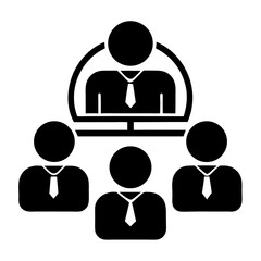 set of business people icons