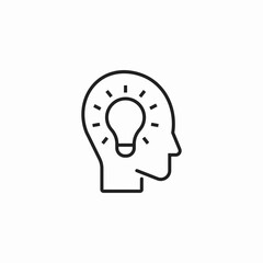 brainstorming ideas inspiration icon sign vector