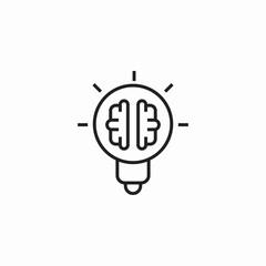 brain power intelligence icon sign vector