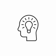 creative brainstorming inspiration icon sign vector