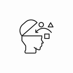 open mind learning icon sign vector