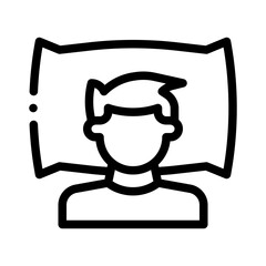 sleep line icon