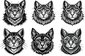 Feline Grace in Lines
