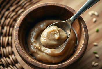 Spoonful of fermented miso paste