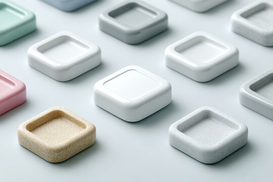 Minimalist Satellite Icon Collection for Navigation and Mapping Apps with Eco-Friendly Texture Design - Modern Tech and Digital User Interface Trend