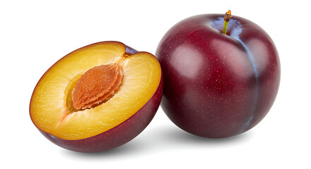 Juicy Red Plums Fresh, Ripe, and Ready to Eat