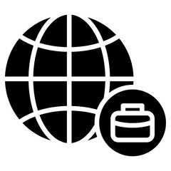 international career services glyph icon