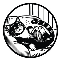 cat vector silhouettes