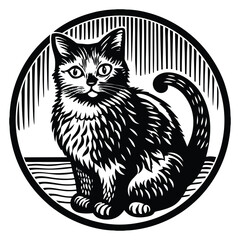 cat vector silhouettes