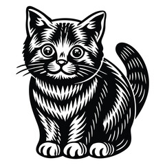 cat vector silhouettes