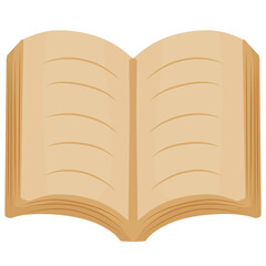 open book with blank pages