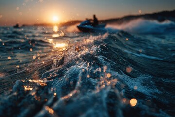 Jet Ski Adventure: Sunset Ride on the Ocean Waves