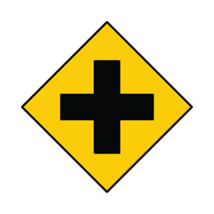 Obraz premium yellow plus sign