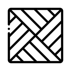 origami box line icon