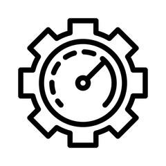 performance optimization line icon